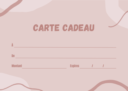 Cartes cadeaux anniversaires