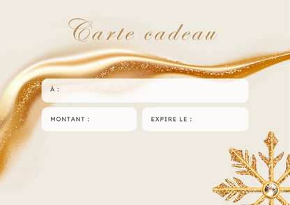 Carte cadeau Noël